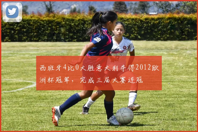 西班牙4比0大胜意大利夺得2012欧洲杯冠军，完成三届大赛连冠